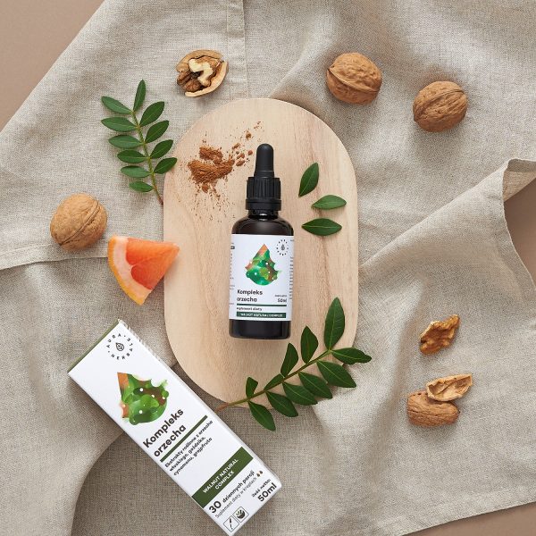 Orzech kompleks, Walnut Natural Complex, krople 50 ml Walnut Natural Complex: krople ziołowe 50 ml, widok aplikatora