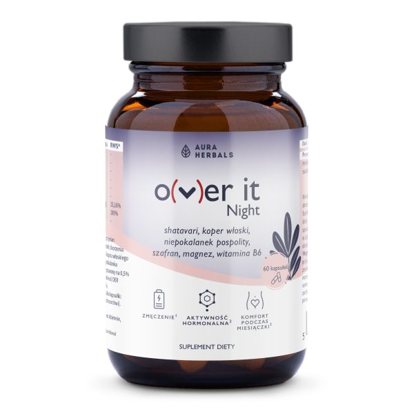 Over It Night – wegańskie kapsułki 60 szt z formułą ziołową Aura Herbals