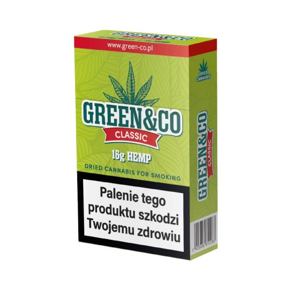 Papierosy Konopne Prerolls Green&Co Classic 20 szt 16G - Susz