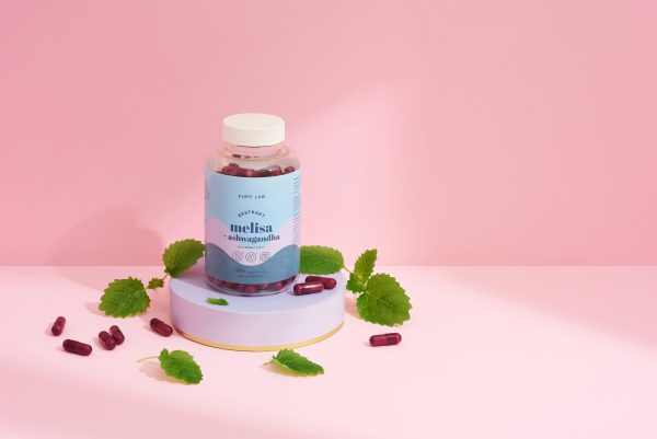 Pure Lab Melisse und Ashwagandha – vegane Kapseln 170 Stück, Verpackung