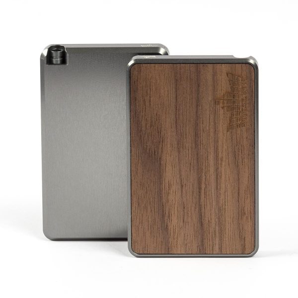 Royal Box - Dozownik do tabaki z rurką AMERICAN WALNUT TITANIUM - Tabaka