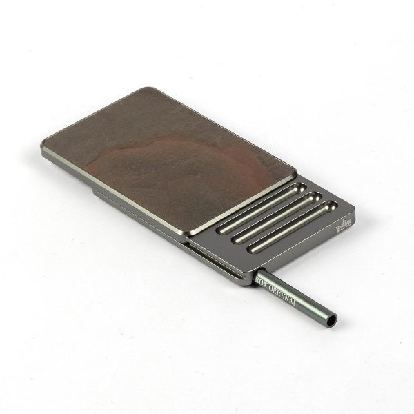 Royal Box - Dozownik tabaki z przegródkami i rurką STONE Exclusive - Tabaka