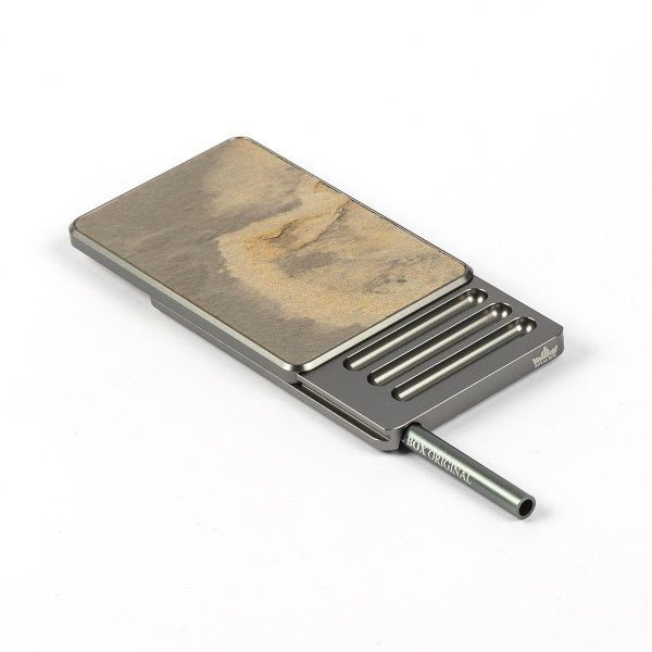 Royal Box - Dozownik tabaki z przegródkami i rurką STONE Exclusive - Tabaka