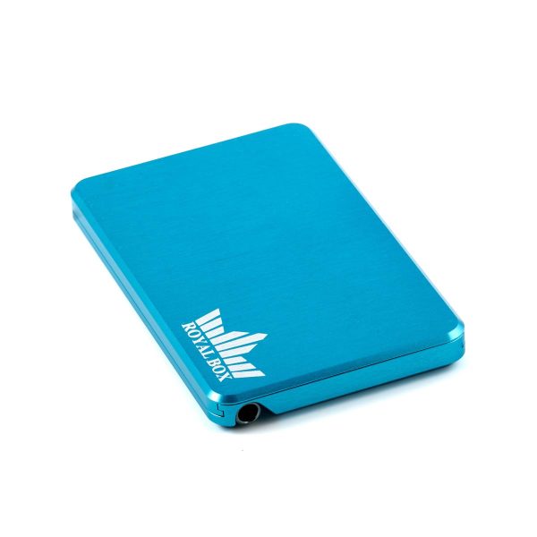 Royal Box - Snuff container with scale and tube BLUE HONEYCOMB - Snuff