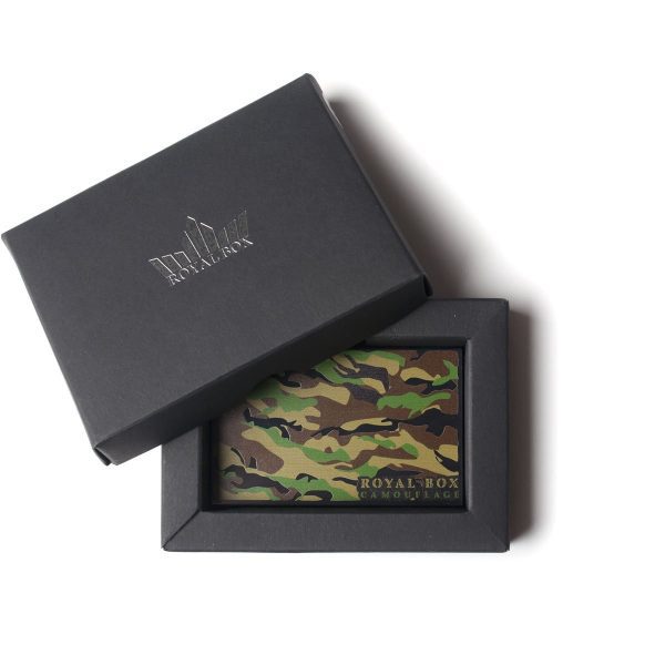 Royal Box Snuff Box - Snuff container with tube and CAMOUFLAGE scale - Snuff