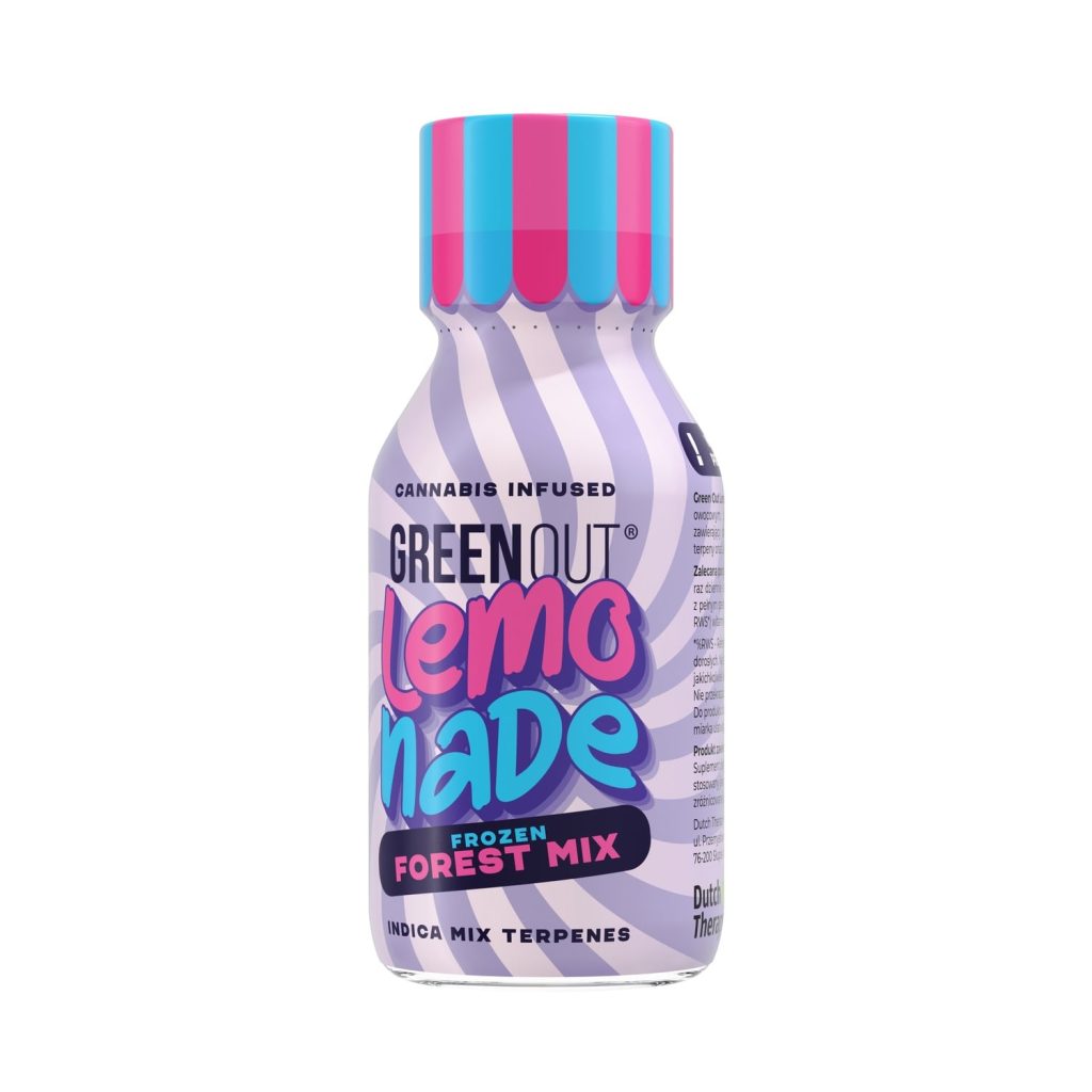 Green Out Lemonade Frozen Forest Mix - butelka 100 ml owocowo-mentolowego shotu konopnego
