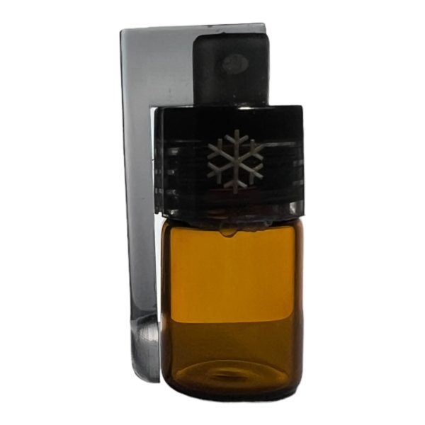 Snow Bottle Mini - Szklana buteleczka do tabaki z plastikową łyżeczką - Tabaka