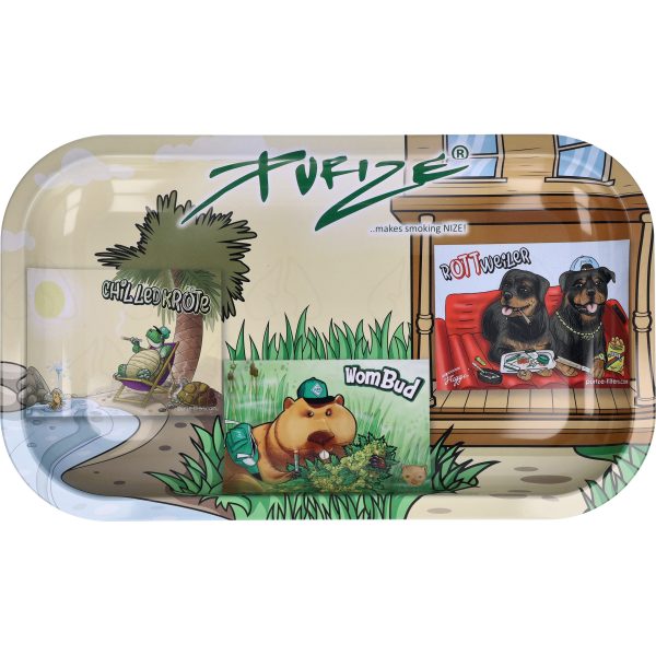 Tacka do skręcania Purize nadruk STIGGA ZOO metalowa 27 x 16 cm - Tacki