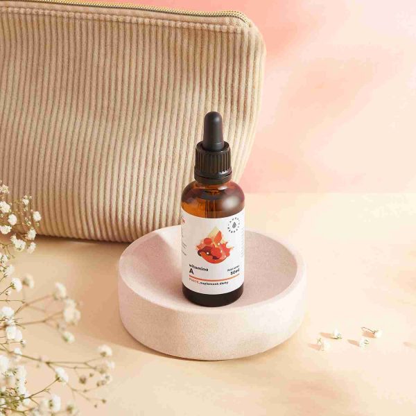 Vitamin A FORTE drops with MCT oil – label view