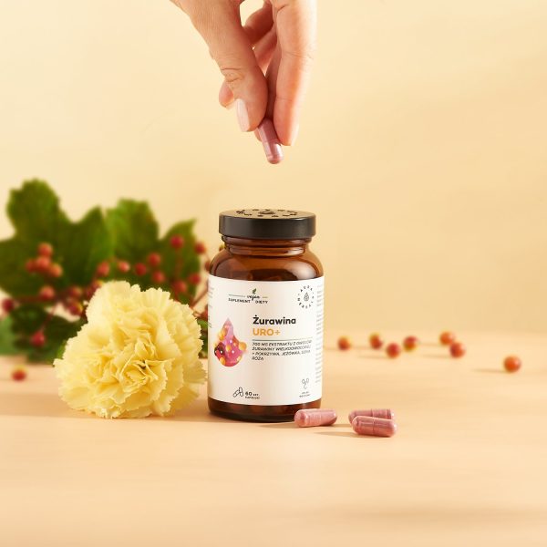 Cranberry Uro+, capsules 60 pcs Capsules with cranberry extract – 60 pcs packaging, clean label formula