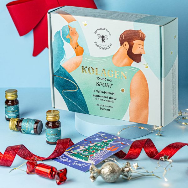 Kolagen wołowy Sport 10 000 mg Kolagen Sport Pasieki Rodziny Sadowskich: płynna formuła w opakowaniu
