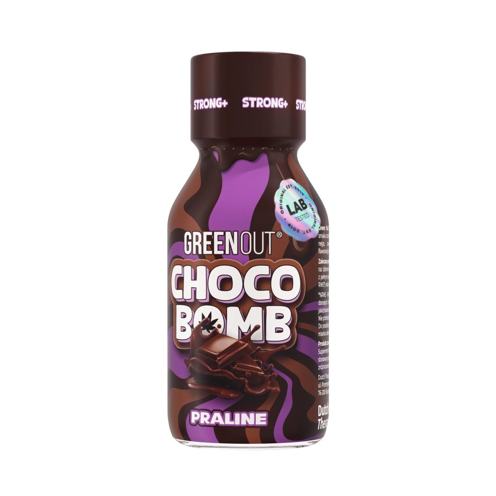 Green Out Choco Bomb Praline - butelka 100 ml kakaowego shotu konopnego