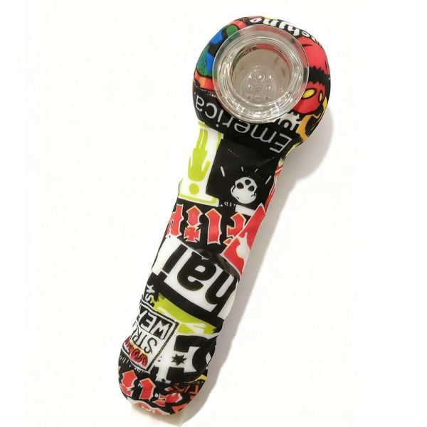 Glaspfeife mit Silikongriff – Pfeifen