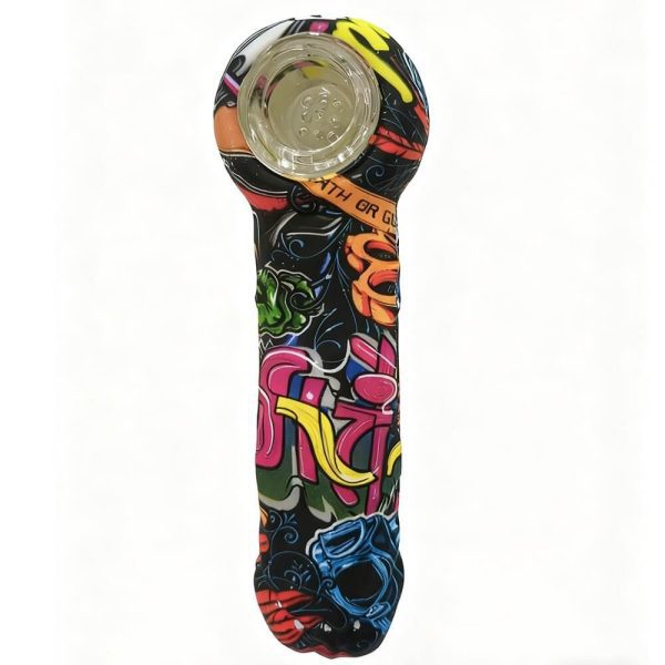 Glaspfeife mit Silikongriff – Pfeifen