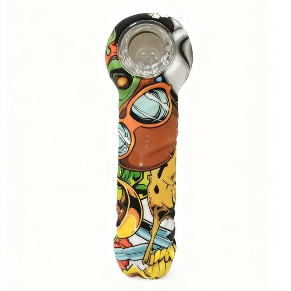 Glaspfeife mit Silikongriff – Pfeifen