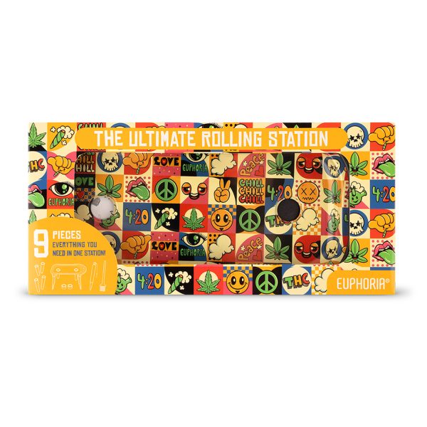 EUPHORIA - Ultimate Rolling Station - Groovy (9-piece set) - Complete All-in-One Solution - Storage