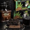 Euphoria Hash Brownie with Hemp and Rum made from Cannabis Sativa L flour Euphoria Hash Brownie Cannabis & Rum: view of the closed package 50 g