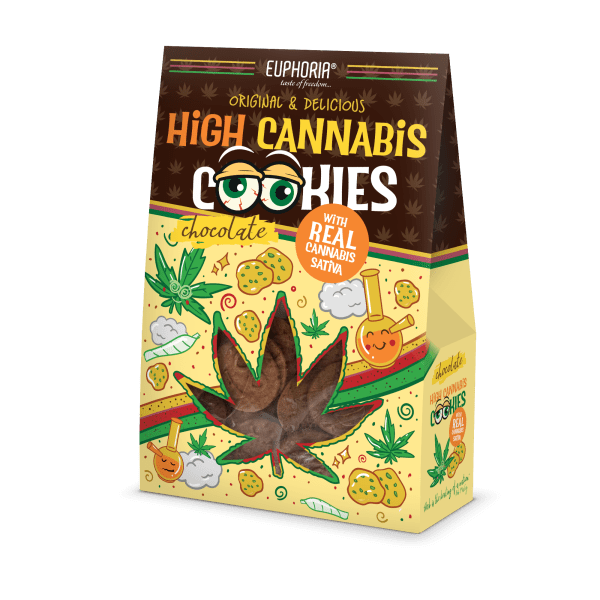 Euphoria Czekoladowe Ciastka z Konopi z Cannabis Sativa L. & czekoladą - Żywność