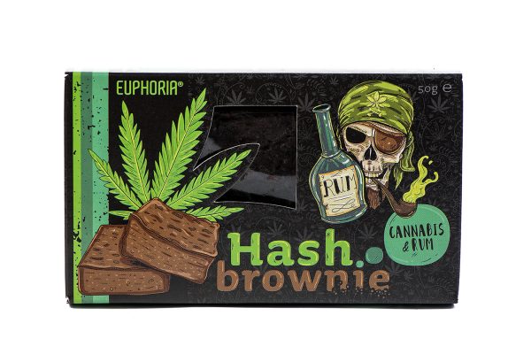 Euphoria Hash Brownie z Konopi i Rumem z mąką z Cannabis Sativa L. - Żywność