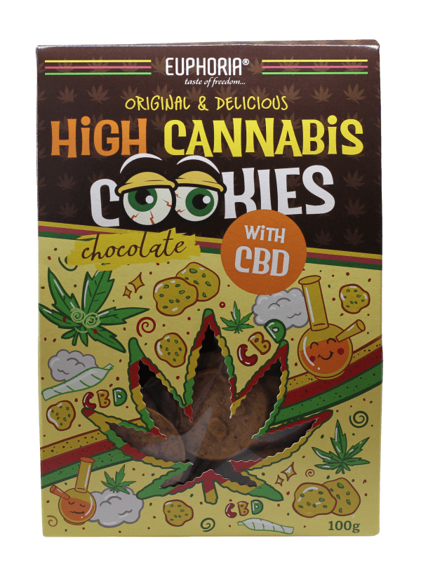 Euphoria Czekoladowe Ciastka z Konopi z Cannabis Sativa L. & czekoladą - Żywność
