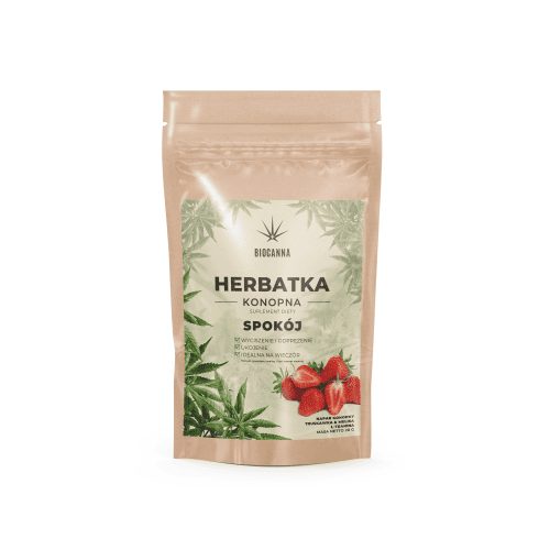 Hanftee SPOKÓJ 20g DR JOINT: Hanfblüten mit Erdbeere, Melisse, Rose und L-Theanin 32 mg