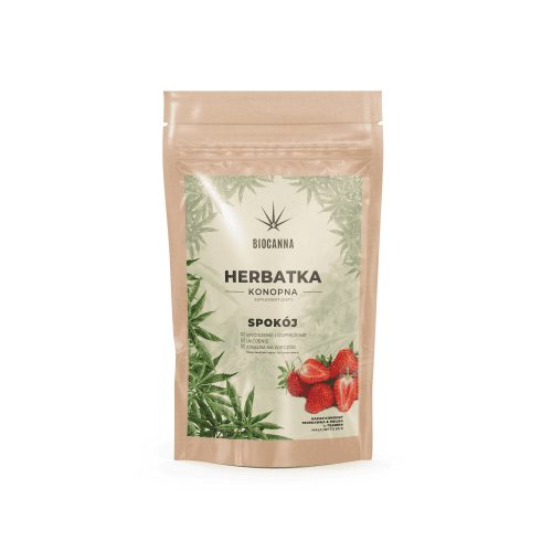 Hanftee RUHE 50g DR JOINT: Hanfblüten mit Erdbeere, Melisse, Rose und L-Theanin 32 mg