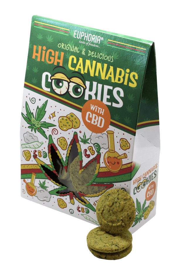 Euphoria High Cannabis Cookies z Cannabis Sativa L. - Żywność
