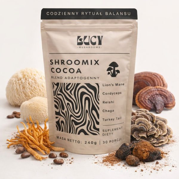 Shroomix - Funkcjonalne Kakao z adaptogenami + grzyby 240G - Kakao