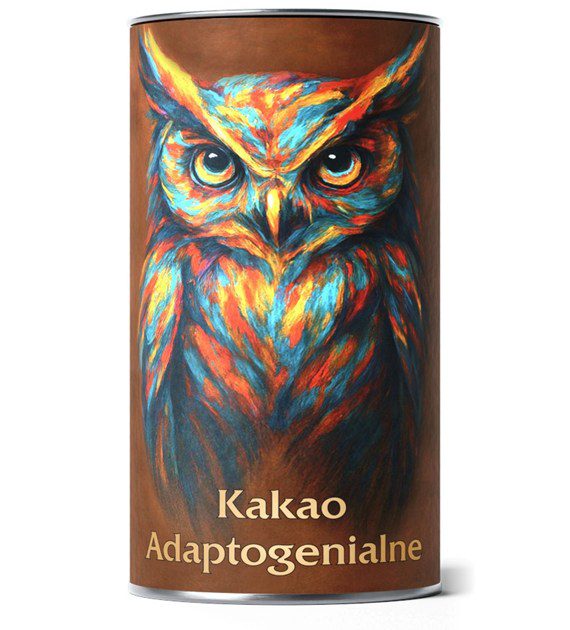 Adaptogenialne Kakao 100 g — opakowanie z funkcjonalnymi składnikami