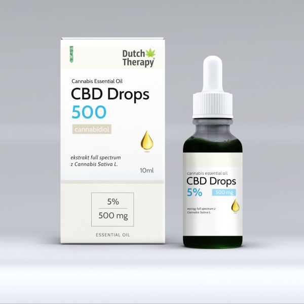 Olejek CBD 500mg - Ekstrakt Premium 5% - Olejki