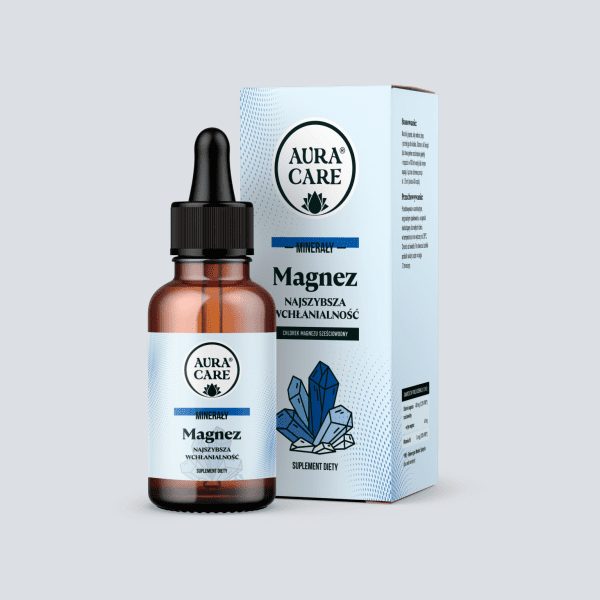 Aura Care Magnesium Tropfen 50 ml - Fläschchen mit Pipette, wässrige Lösung von Magnesiumchlorid mit Vitamin B6