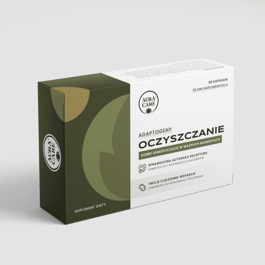 Aura Care Oczyszczanie - opakowanie 30 kapsułek z siedmioma ekstraktami roślinnymi