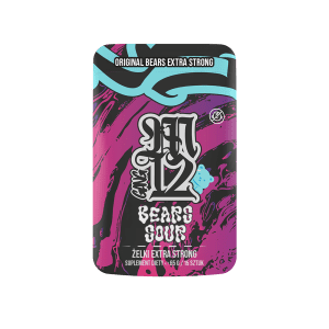Bestsellery Żelki konopne M12 BEARS Sour 65 g — opakowanie z kwaśnymi owocowymi misiami