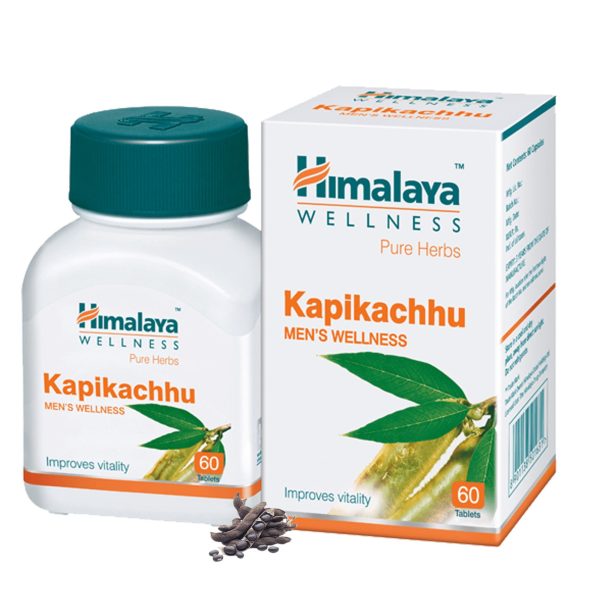 11f1cdaf4f0d8d718e73dd5880e92a23.jpg Himalaya Kapikachhu 60 tabletek — ekstrakt z nasion Mucuna pruriens, zioło Ayurvedy