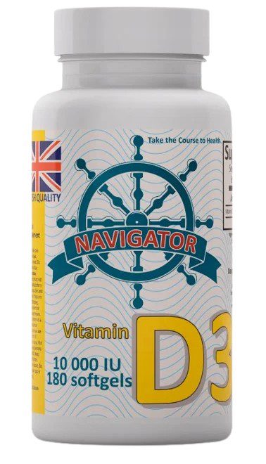 Navigator Vitamin D3 10000 IU — 180 soft capsules