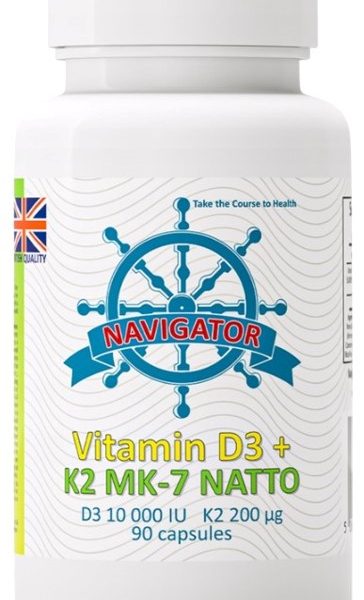 Navigator D3 10000 IU + K2 MK-7 200 µg — 90 capsules