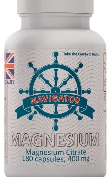 Navigator Magnesium 400 mg — 180 vegetarian capsules, large package
