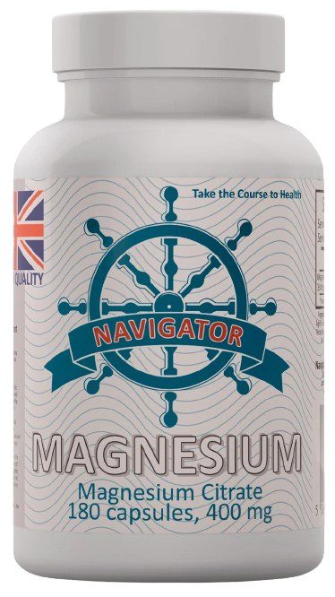 Navigator Magnesium 400 mg – 180 vegetarian capsules Navigator Magnesium 400 mg — 180 vegetarian capsules, large package