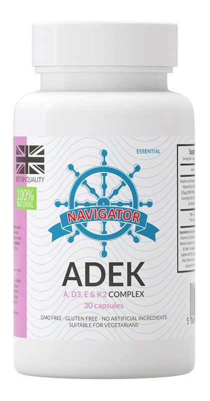 Navigator ADEK Complex 5000: Witaminy A, D, E i K | 30 kapsułek Navigator ADEK Complex 5000, 30 kapsułek, witaminy A D E K