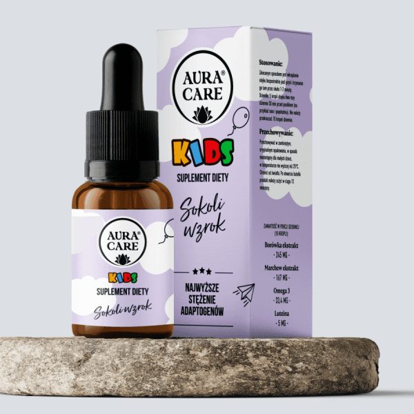 Aura Care Kids Eagle Eye 15 ml - bottle of oil macerate with lutein and black currant