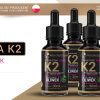 Witamina K2 MK-7 w kroplach — etykieta z opisem składu
