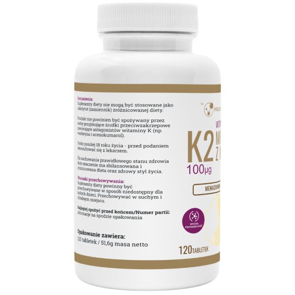 2-3.png Witamina K2 MK-7 100 µg — etykieta ze składem, 120 tabletek