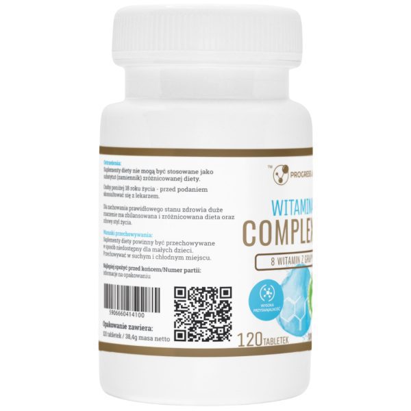 Vitamin B Complex - panel with warnings and barcode Vitamin B Complex - label panel with warnings, storage conditions and barcode