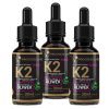 Witamina K2 MK-7 w oliwie z oliwek — zestaw 3 × 30 ml, 2700 kropli
