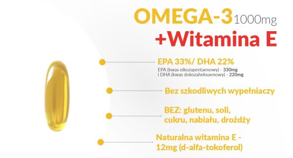 622-1.jpg Omega 3 1000 mg — etykieta z zawartością EPA i DHA, 90 kapsułek