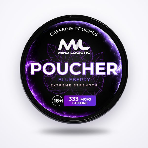 b195b585a23a797d5b16c73e8e846a1c.jpg Poucher Blueberry caffeine pouches 200 mg — package of 20 sachets with blueberry flavor