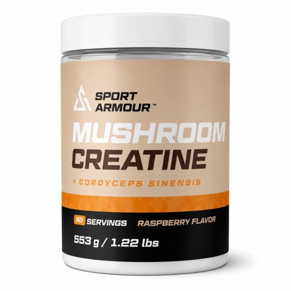 Sport Armour Pilz Kreatin Cordyceps - beige Dose 553 g mit weißem Deckel