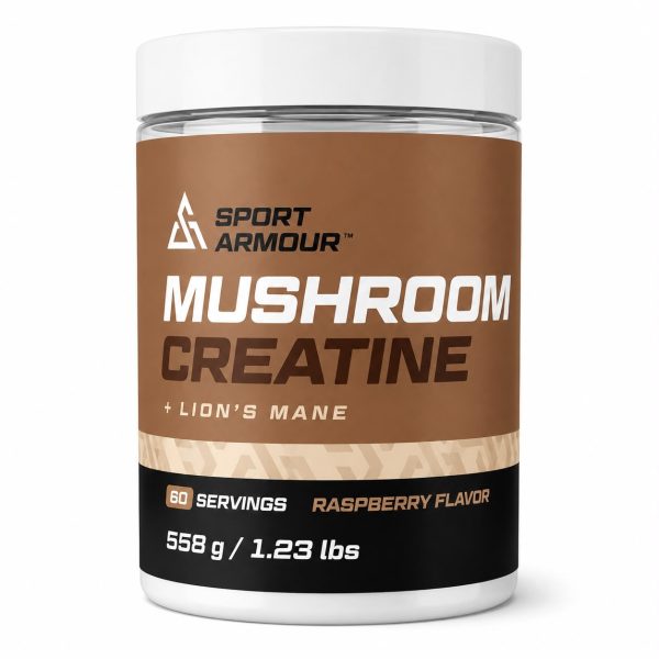 Sport Armour Pilz Kreatin Igel-Stachelbart - braune Dose 558 g mit weißem Deckel