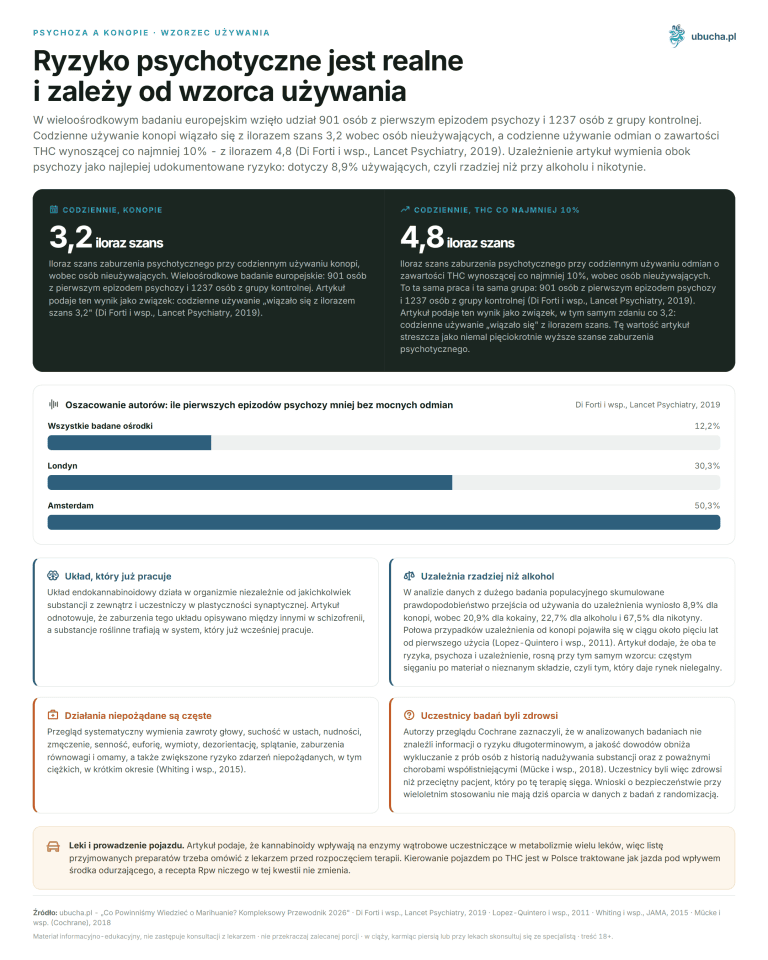 Psychosis and hemp, usage pattern - The risk of psychosis is real and depends on the usage pattern