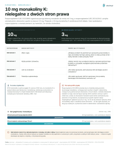 Cholesterol, monakolina K - 10 mg monakoliny K: nielegalne z dwóch stron prawa